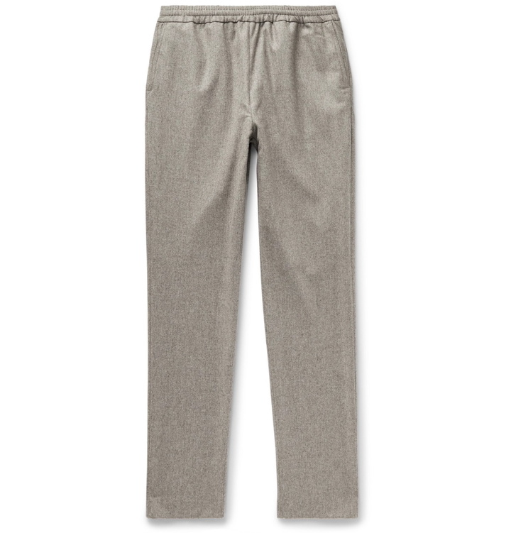 Photo: De Bonne Facture - Tapered Wool-Flannel Trousers - Gray
