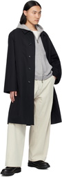 nanamica Black 2L Cotton GORE-TEX Balmacaan Coat