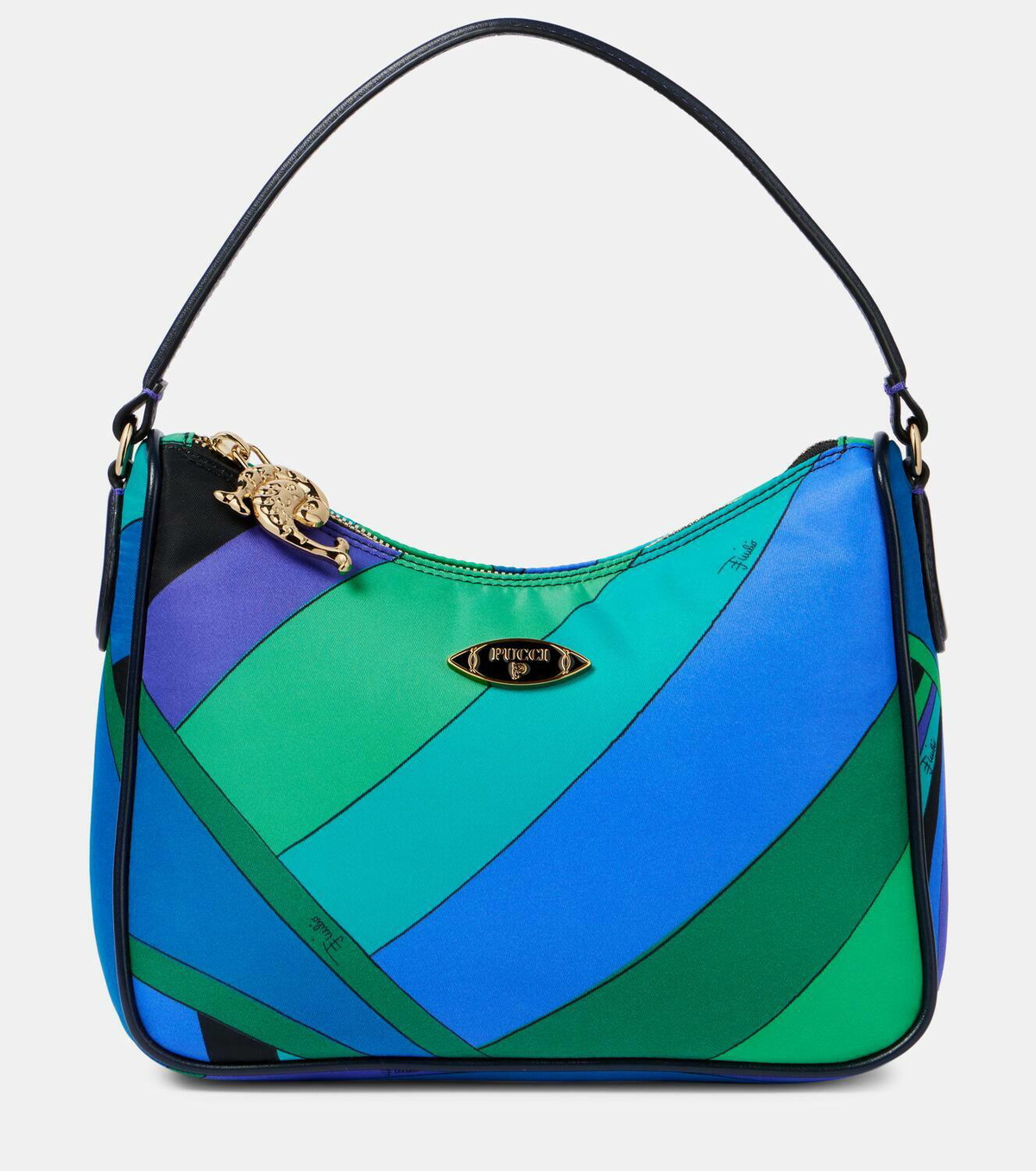 Pucci Yummy leather-trimmed shoulder bag