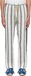 Wales Bonner Off-White Linen Trousers