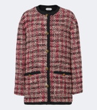 Versace Medusa wool-blend tweed jacket