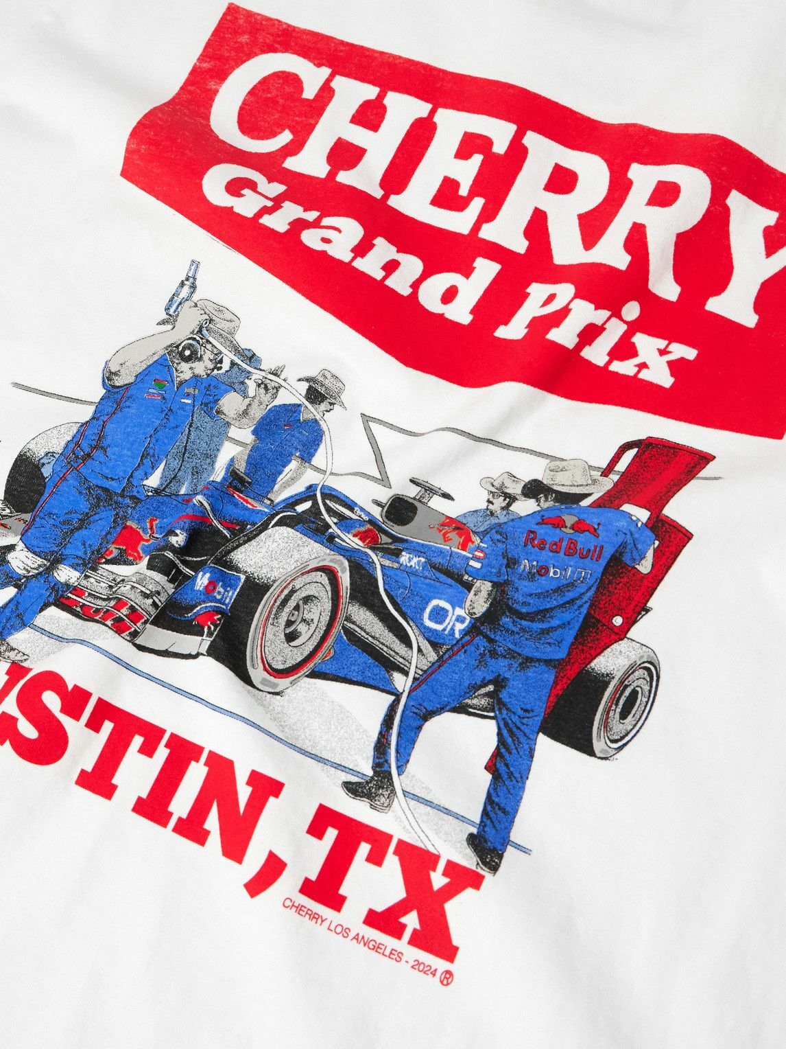 CHERRY LOS ANGELES ★ ロゴプリント Tシャツ Cherry Los Angeles - Logo-Print Cotton-Jersey T-Shirt - Gray