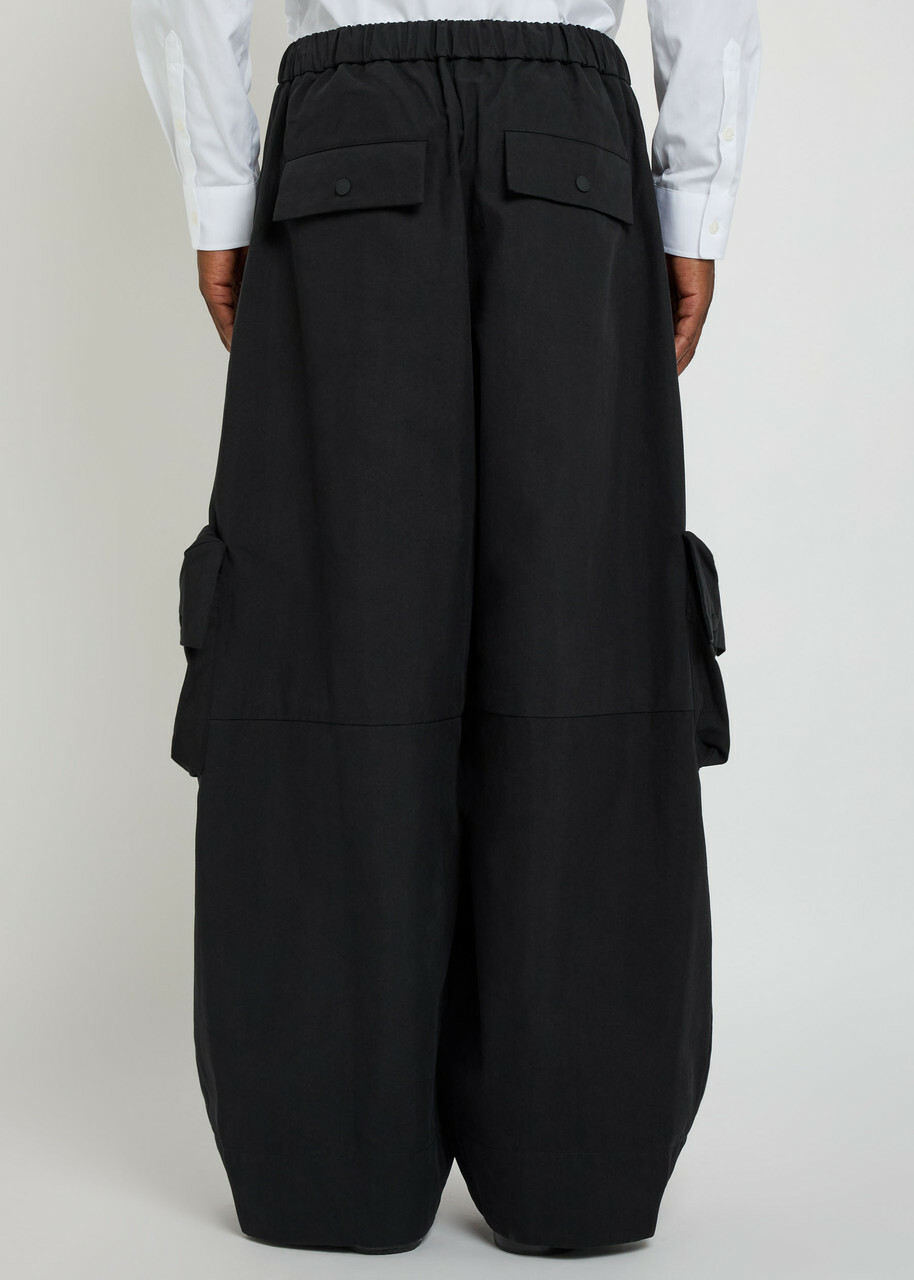Simone Rocha Drawstring Cargo Trousers Black