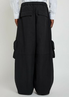 Simone Rocha Drawstring Cargo Trousers Black
