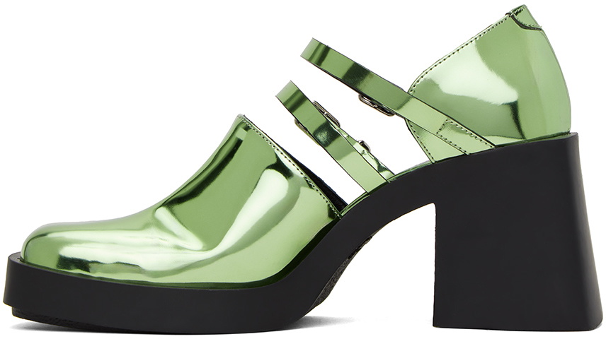 Justine Clenquet Green Jennie Mary-Jane Heels Justine Clenquet