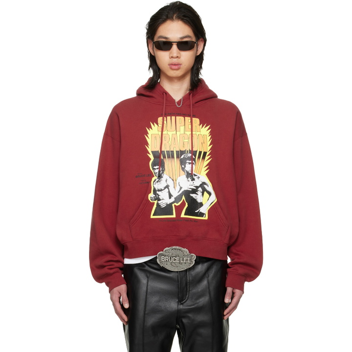 Photo: LU'U DAN BRUCE LEE x LỰU ĐẠN Red Heavy Weight Gym Hoodie