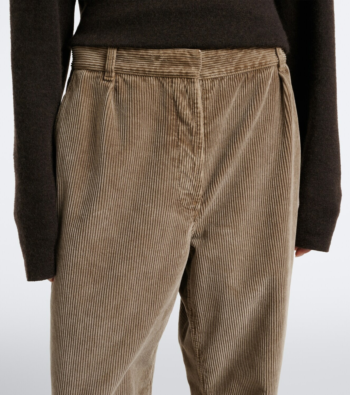 The Row Adler cotton corduroy wide-leg pants