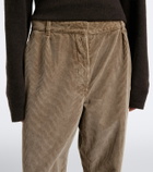 The Row Adler cotton corduroy wide-leg pants