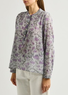 Isabel Marant étoile Maria Printed Cotton Blouse Lilac