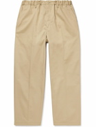 Danton - Straight-Leg Pleated Twill Trousers - Neutrals