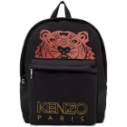 Kenzo Black Large Tiger Backpack