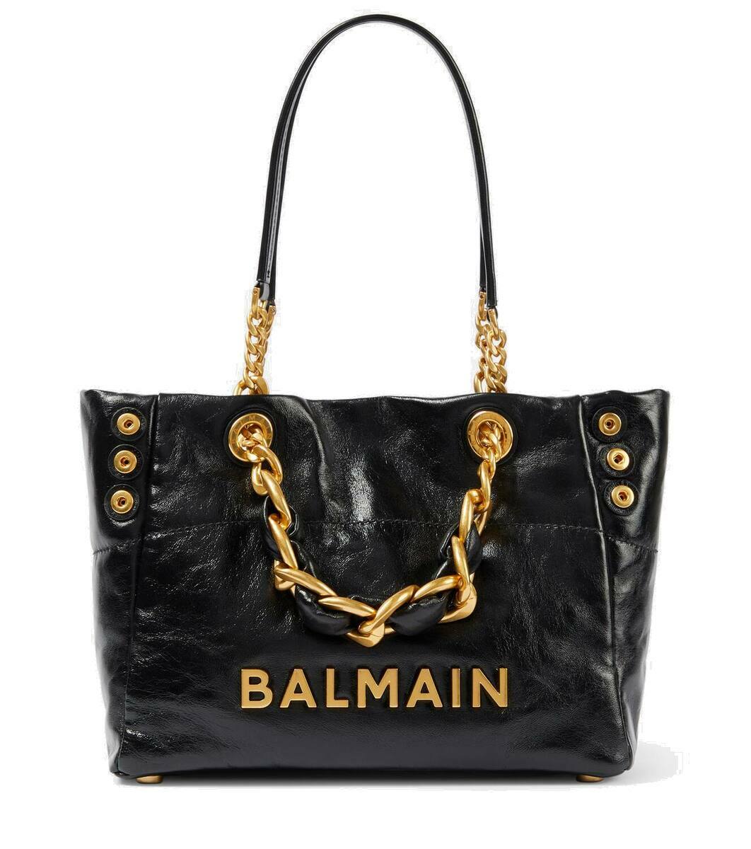 Balmain 1945 Soft Cabas Small leather tote bag Balmain