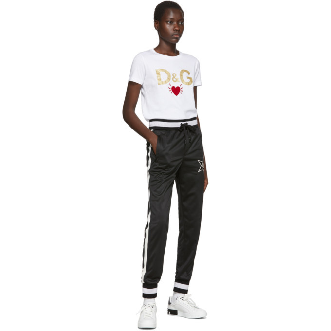 Dolce and Gabbana Black Millennials Star Lounge Pants Dolce Gabbana