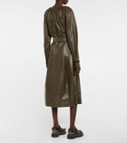 Proenza Schouler - Leather belted midi dress
