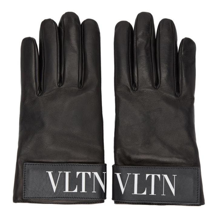 Photo: Valentino Black Valentino Garavani VLTN Gloves