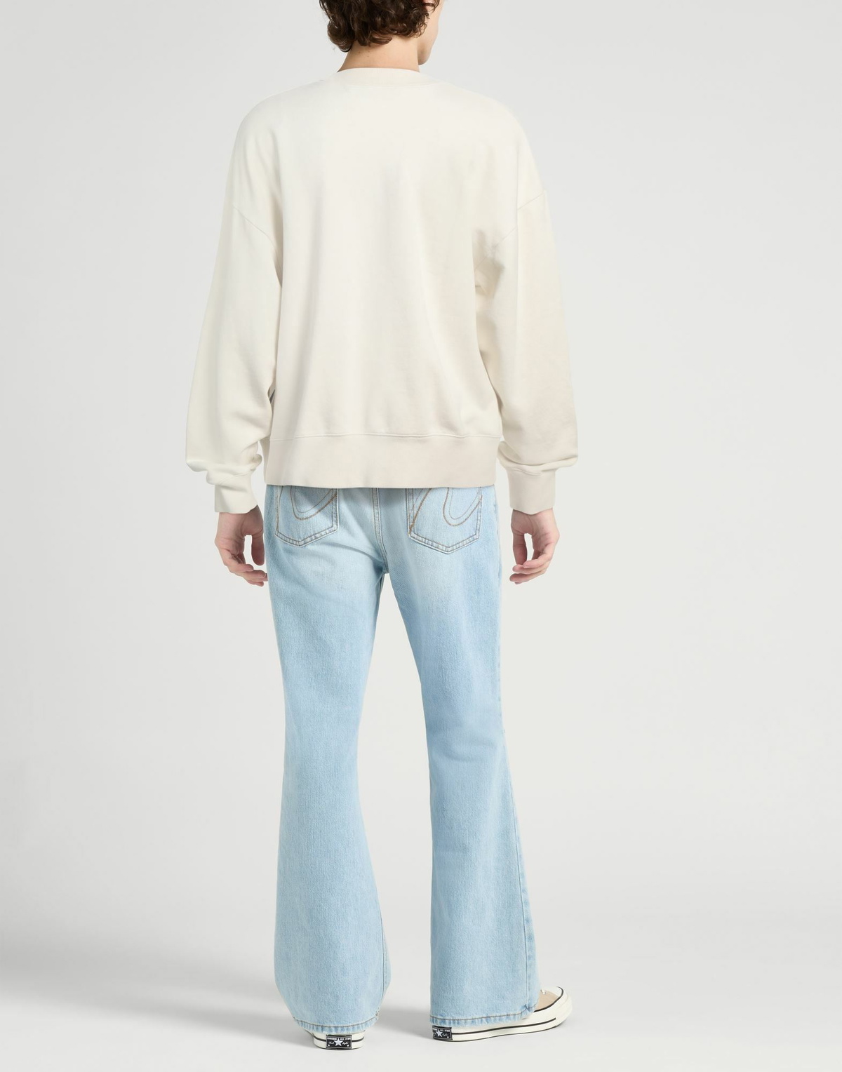 Palm Angels Mens Sweatshirt in Beige