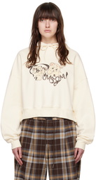 MSGM Off-White Kitten Hoodie