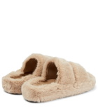 Stand Studio - Isla faux fur platform sandals