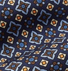 Rubinacci - 8cm Printed Silk-Twill Tie - Blue