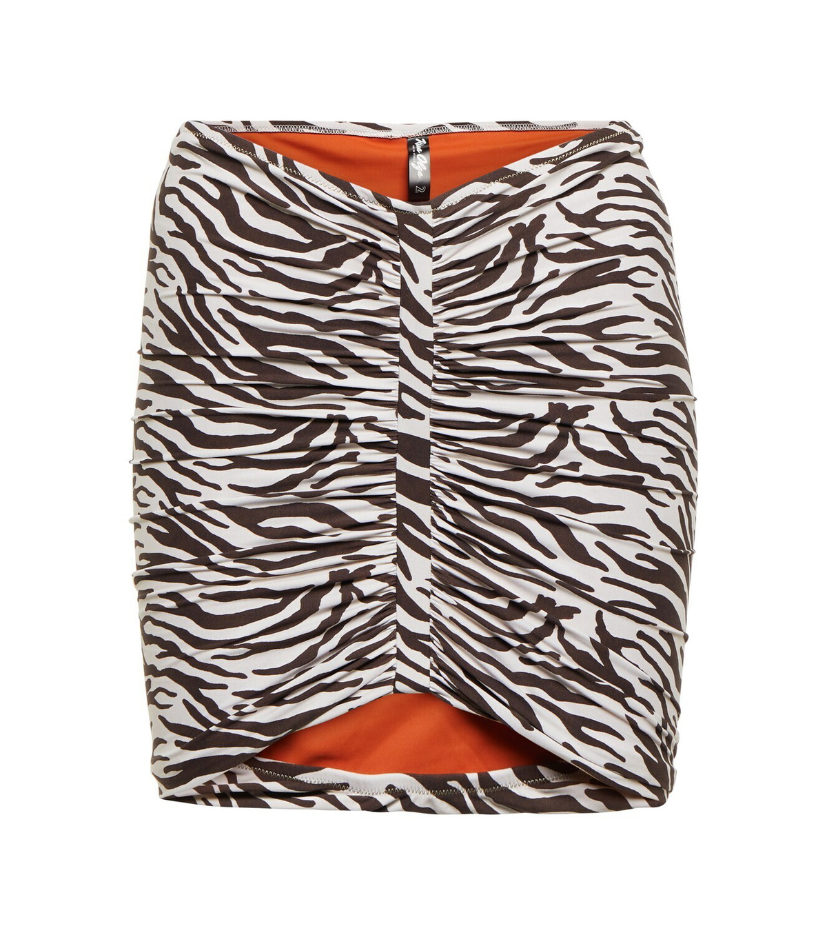 Reina Olga Geraldina zebra-print miniskirt