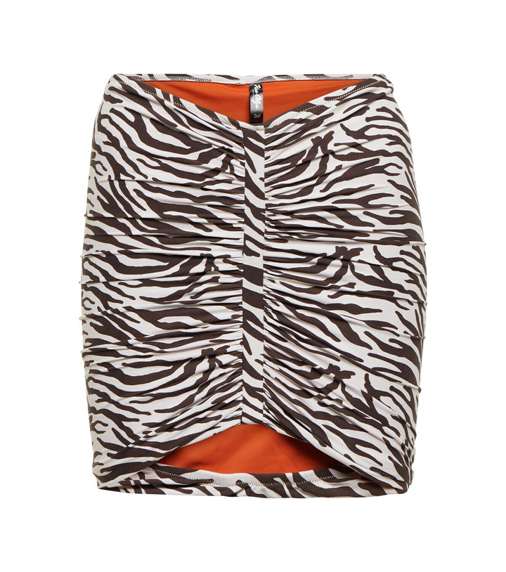 Photo: Reina Olga Geraldina zebra-print miniskirt