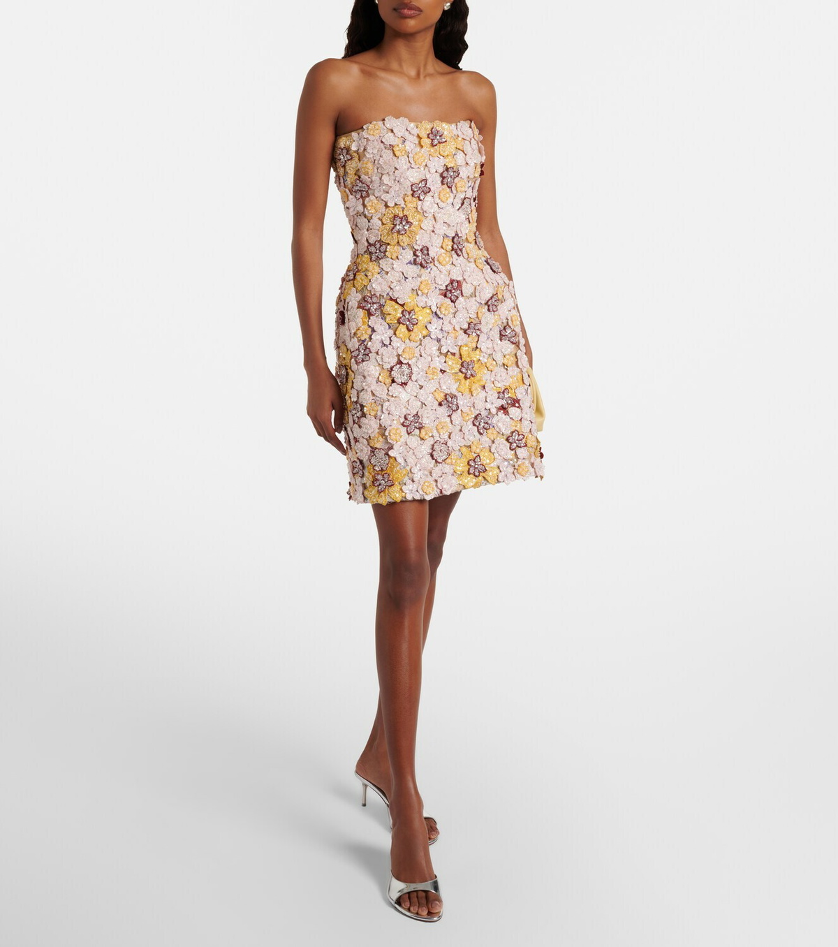Costarellos Sirra embellished corset dress