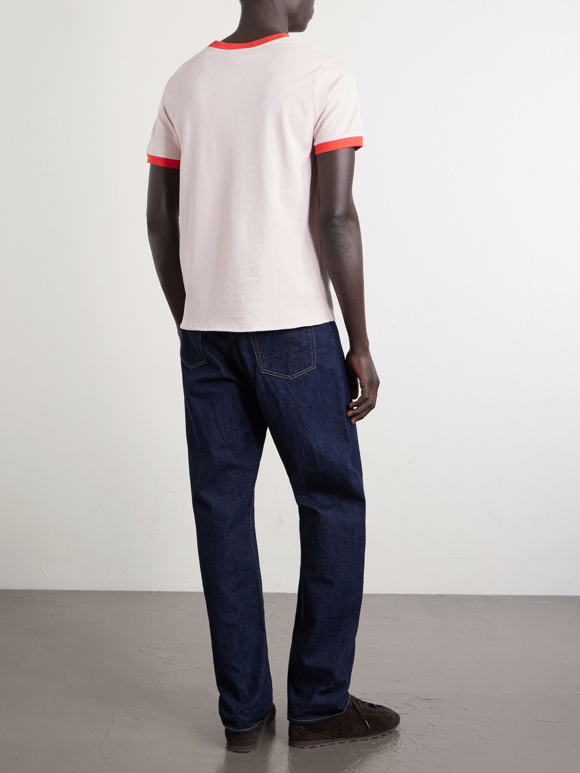 A.P.C. - Jules Organic Cotton and Linen-Blend T-Shirt - Pink
