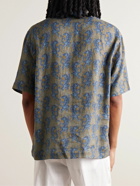 De Petrillo - Printed Linen Shirt - Brown