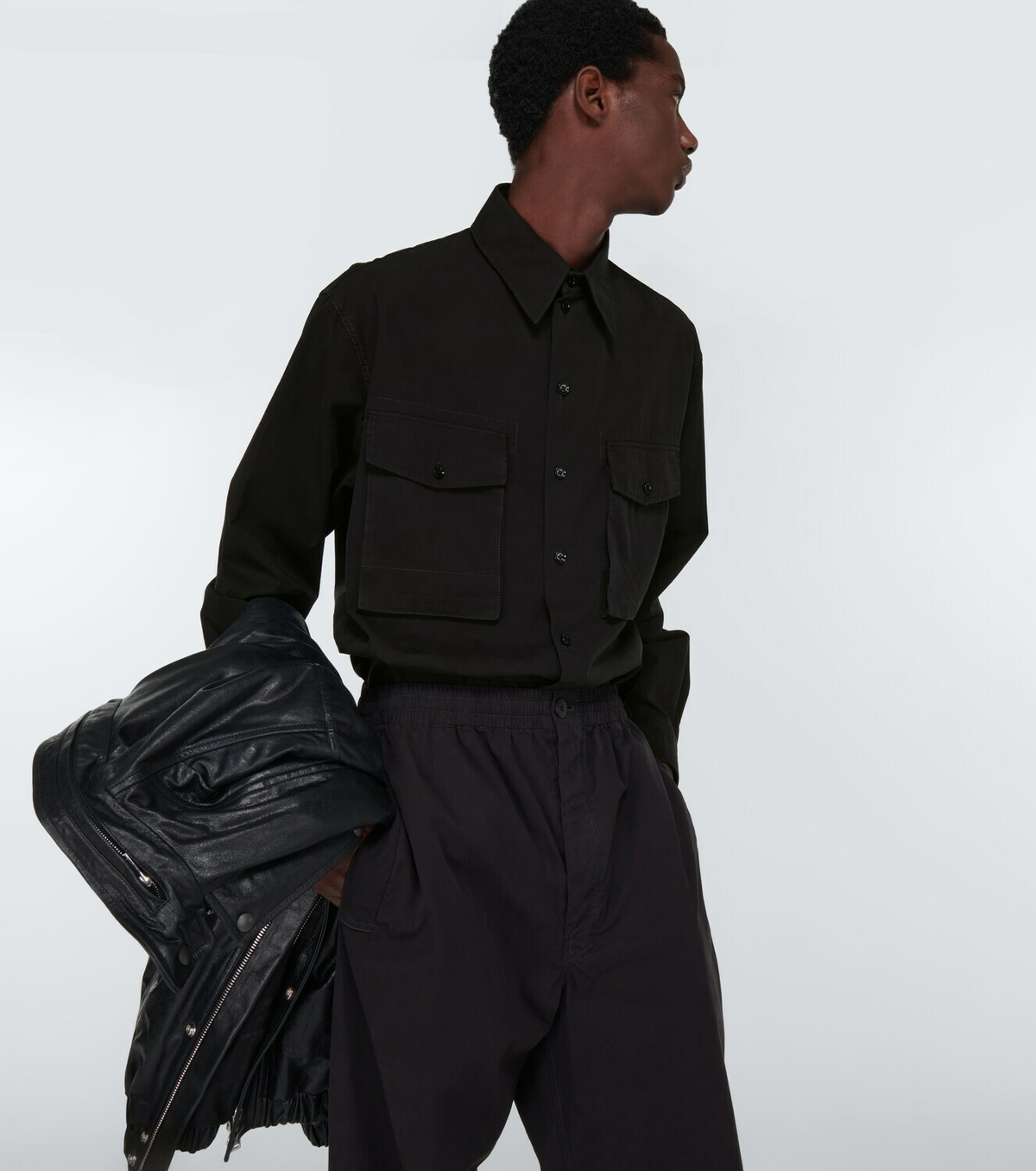 Lemaire - Cargo pocket cotton shirt