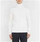 Dunhill - Slim-Fit Ribbed Merino Wool Rollneck Sweater - Men - White