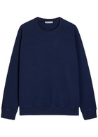 Ymc Almost Grown Cotton Sweatshirt Navy