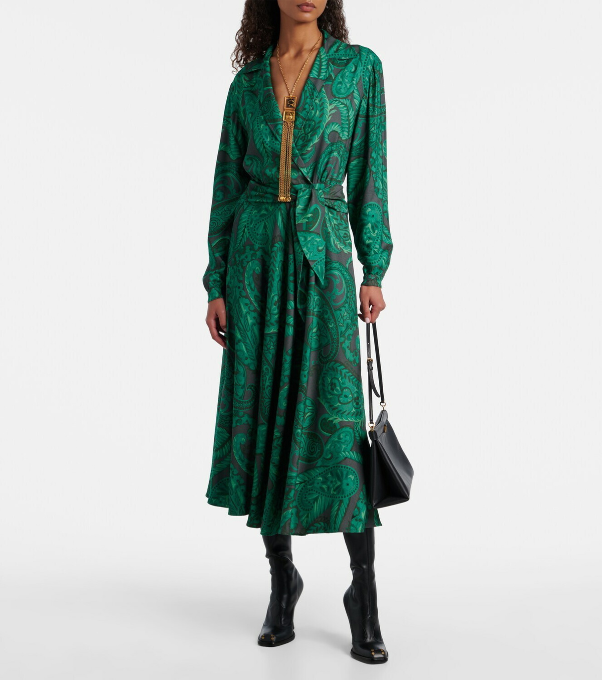 Etro Belted midi dress