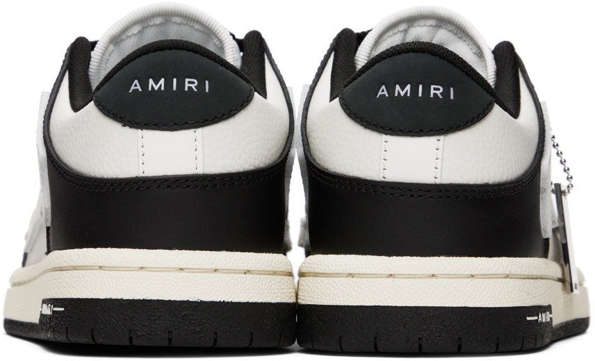 AMIRI Black & White Skel Top Low Sneakers Amiri
