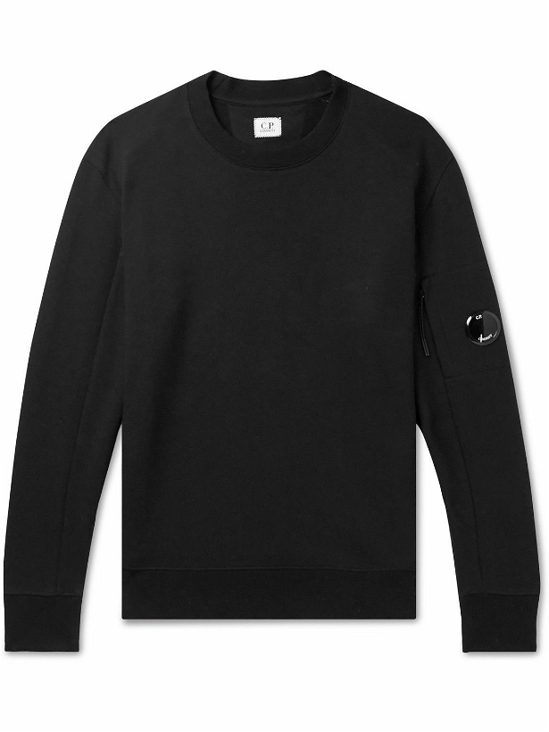 Photo: C.P. Company - Logo-Appliquéd Cotton-Jersey Sweatshirt - Black