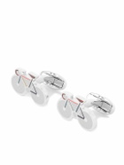 Paul Smith - Bike Silver-Tone and Enamel Cufflinks