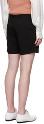 Dries Van Noten Black Pleated Shorts