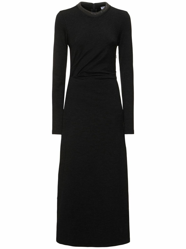 Photo: BRUNELLO CUCINELLI Wool Blend Midi Dress