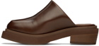 Eckhaus Latta SSENSE Exclusive Brown Zoe Clogs