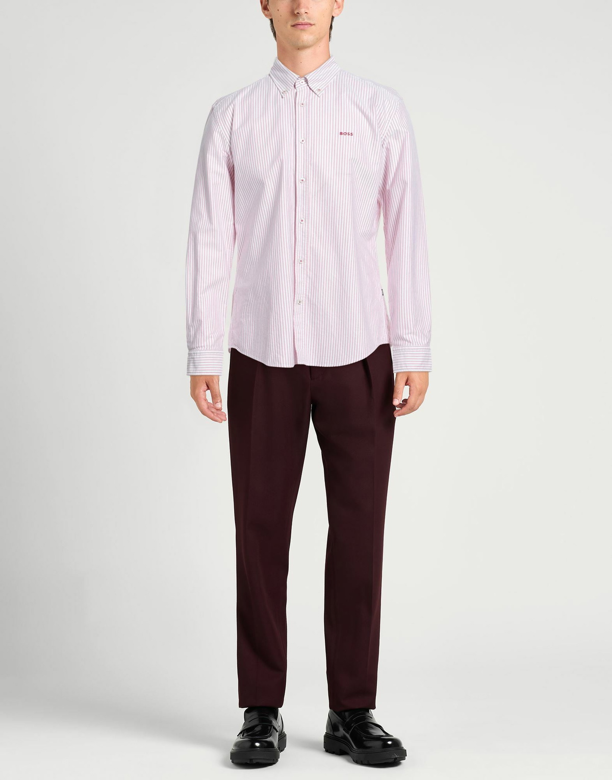 Boss Mens Shirt Garnet