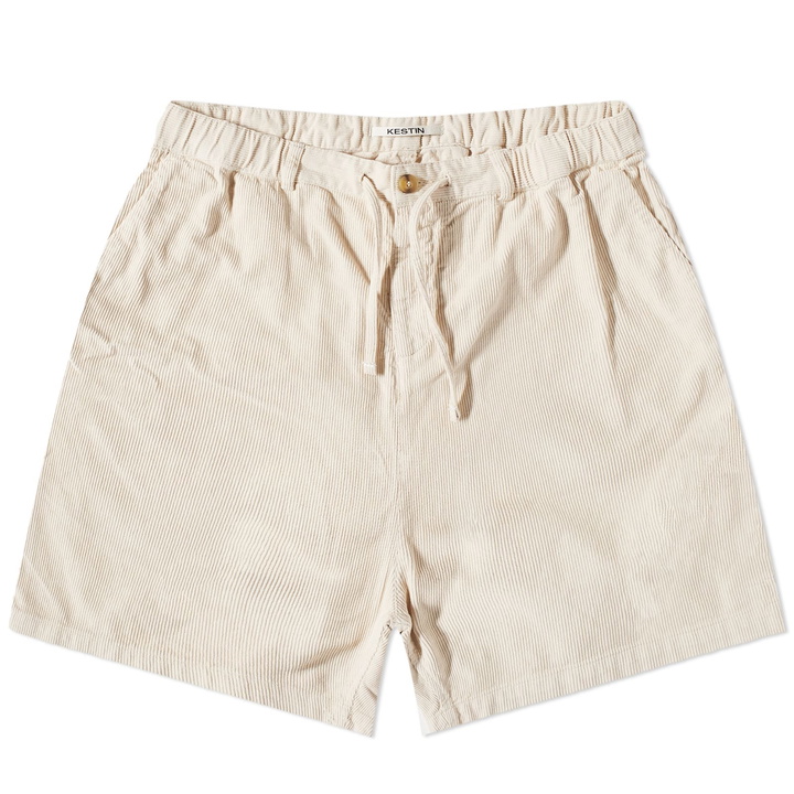 Photo: Kestin Men's Inverness Short in Ecru Corduroy