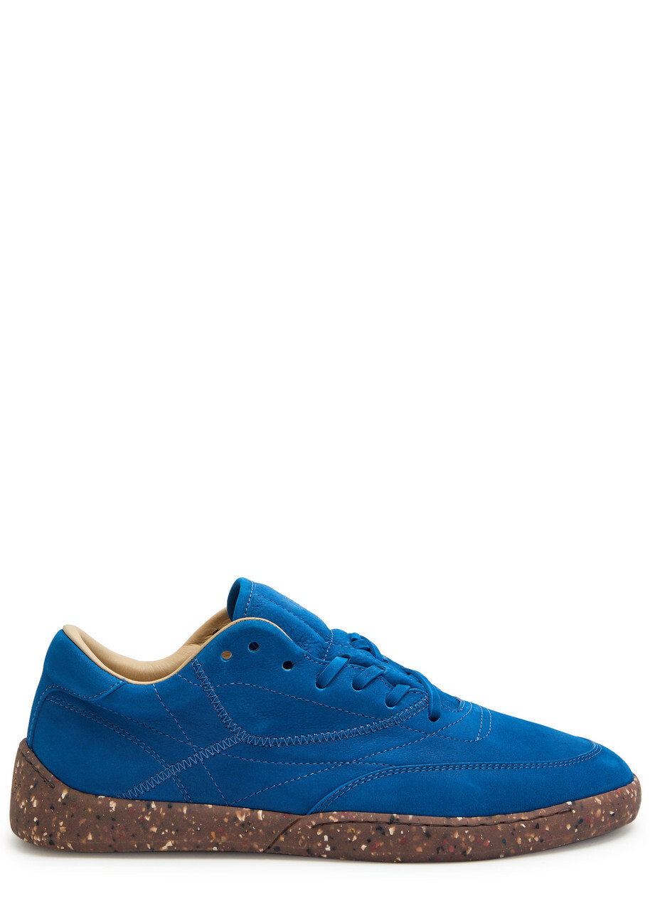 【Gabriela Hearst】 Livレザーアンドスエード Mary Janeフラッ GABRIELA HEARST Liv patent leather-trimmed suede Mary Jane
