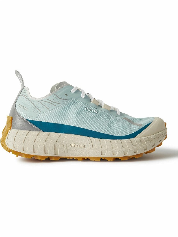 Photo: norda - 001 Rubber-Trimmed Bio-Dyneema® Trail Running Sneakers - Blue