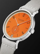 NOMOS Glashütte - Tangente 38 Date Boje Limited Edition Hand-Wound 37.5mm Stainless Steel and Webbing Watch, Ref. No. 179.S17