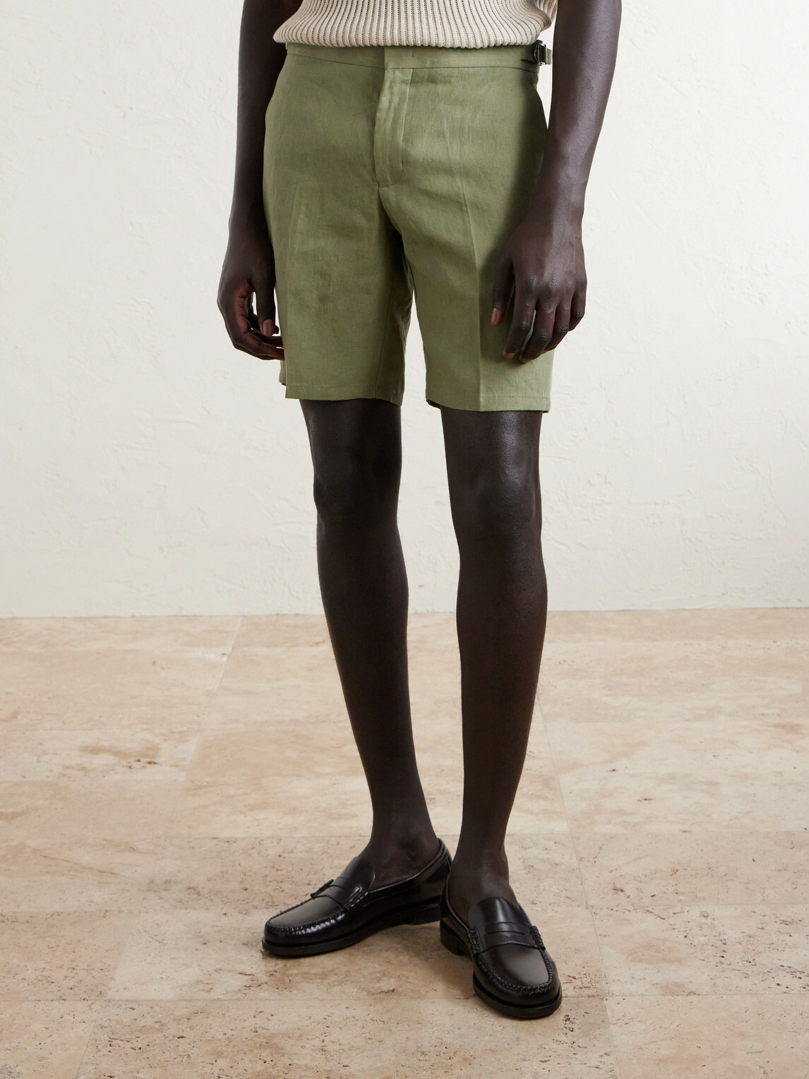 Orlebar Brown - Straight-Leg Cotton Shorts - Green