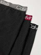 Calvin Klein Underwear - Three-Pack Cotton-Blend Boxer Briefs - Black