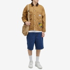 A Bathing Ape Men's Washed Duck Coverall Jacket in Beige