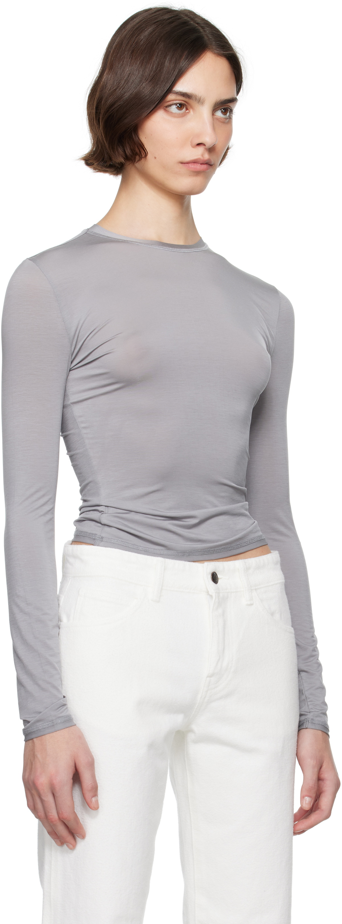 CDLP Gray Lightweight Long Sleeve T-shirt