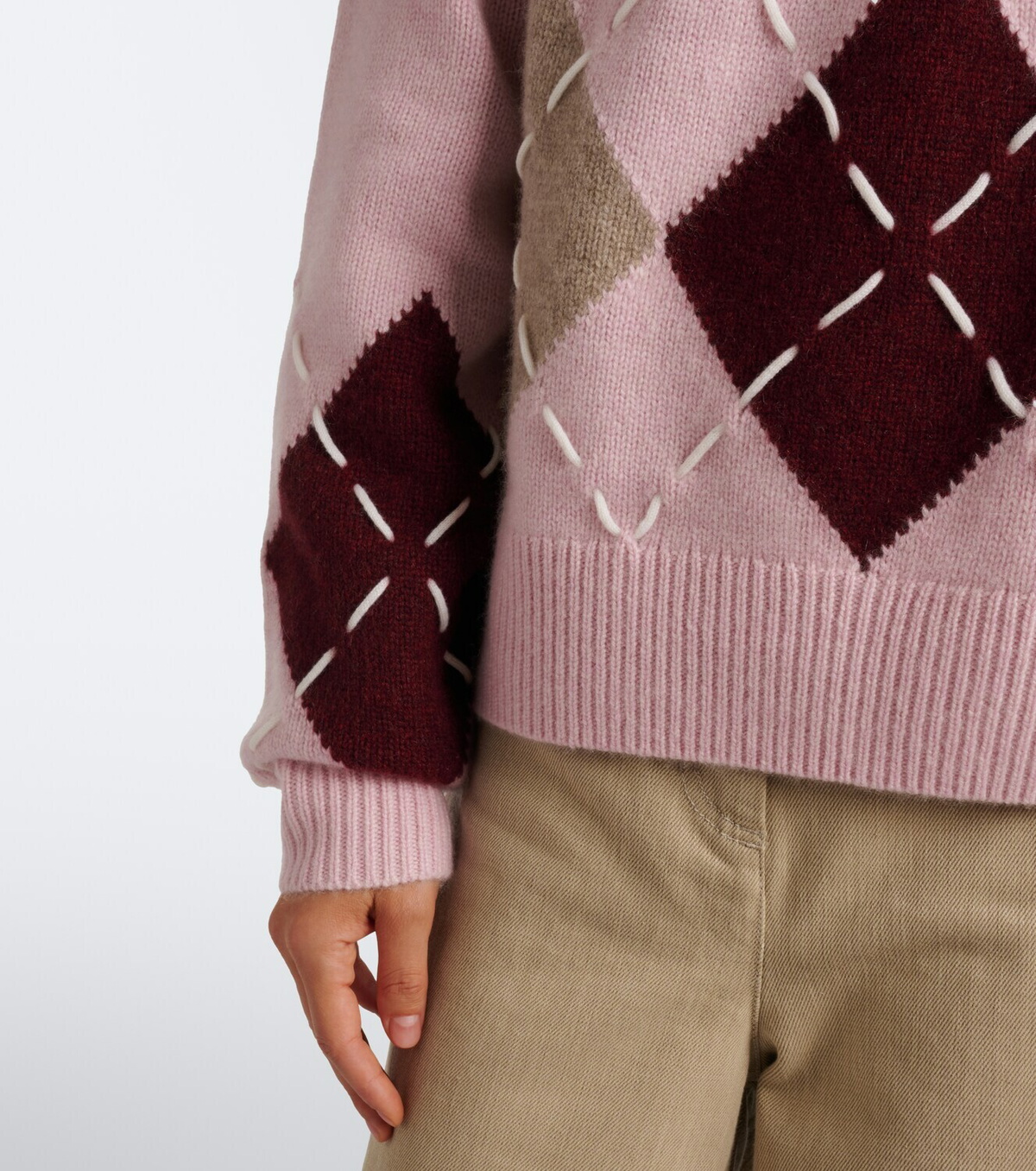 Arch4 Sloane argyle cashmere sweater