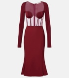 Nensi Dojaka Paneled corset dress