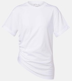 Victoria Beckham Gathered cotton jersey T-shirt